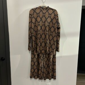 Zara two piece palazzo pants style